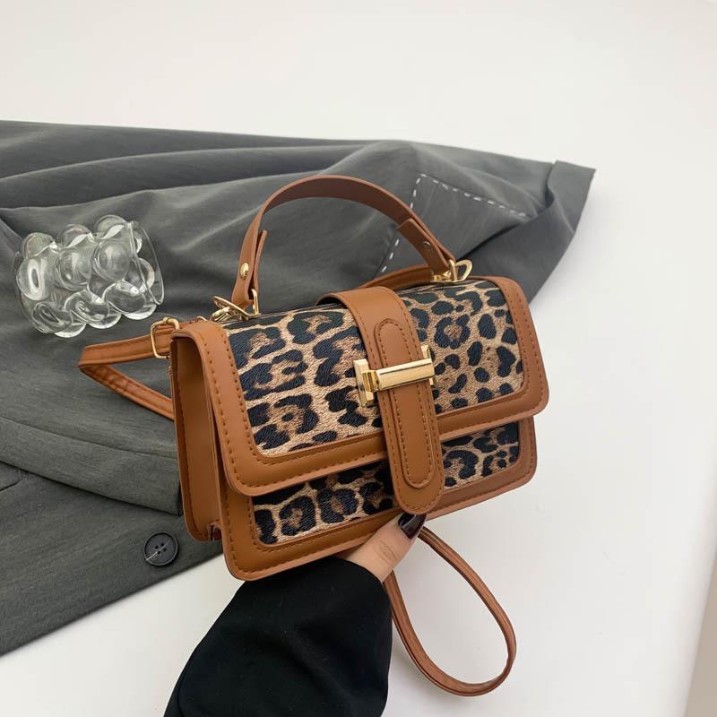 2025 autumn and winter new high-end printed bag women's atmosphere trendy and versatile single shoulder messenger handbag small square bag