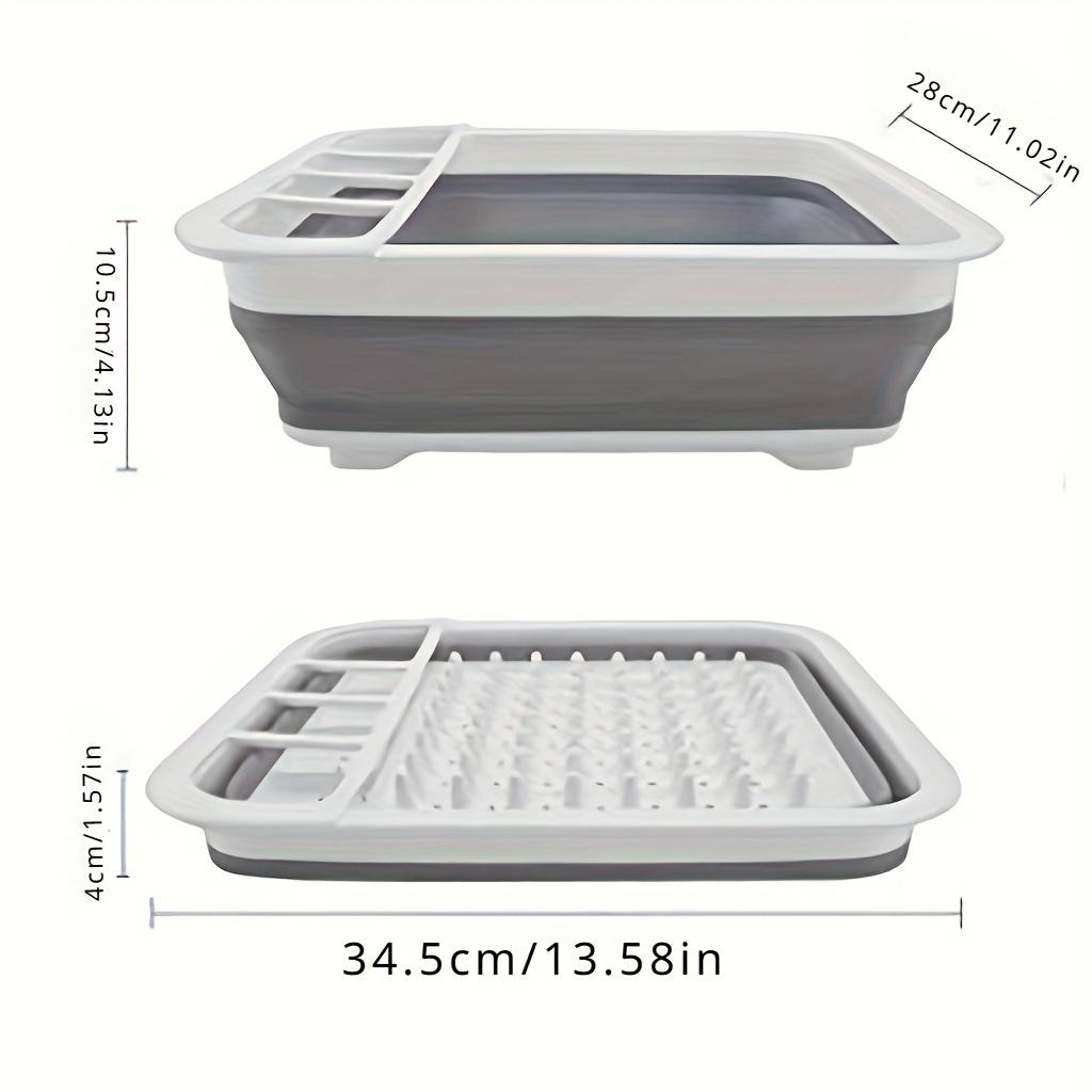 

Складная сушилка для посуды Кухонная миска Стойка для крышек посуды Стойка для сушки Кухонные аксессуары Органайзер Корзина Многофункциональная сушилка для посуды серый