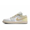 Air Jordan 1 Low Top Vintage Basketball Shoes Women's Yellow White DC0774-103(Team183-)