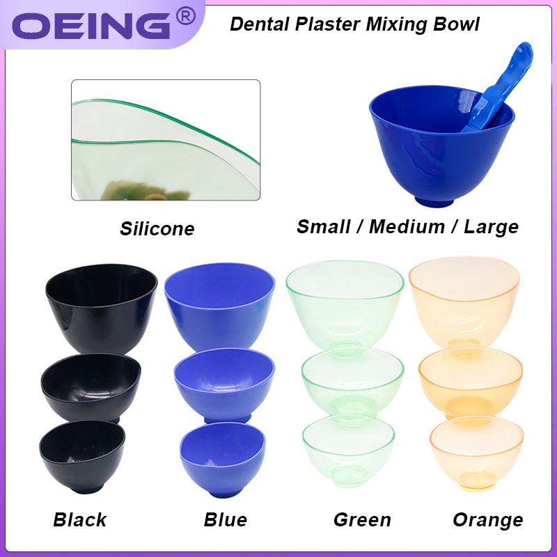 OEING Tazza Miscelazione Gesso Dentale Silicone Miscelato Flessibile Trasparente Gomma Cuoio Tazze S/M/L Strumenti Odontoiatrici