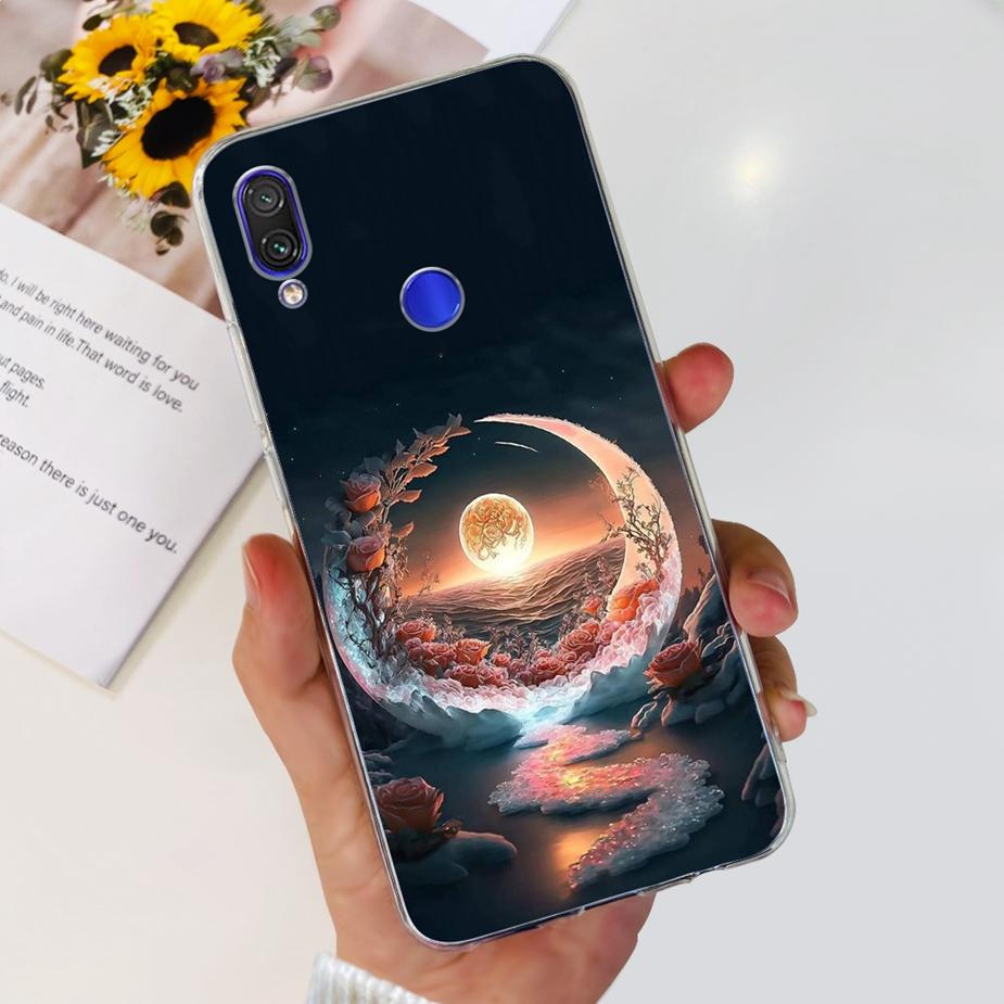For Xiaomi Redmi Note 7 Pro Case Redmi7 Cute Panda Painted Cover Clear Silicone Soft TPU Phone Case For Redmi 7 Note7 Pro Bumper