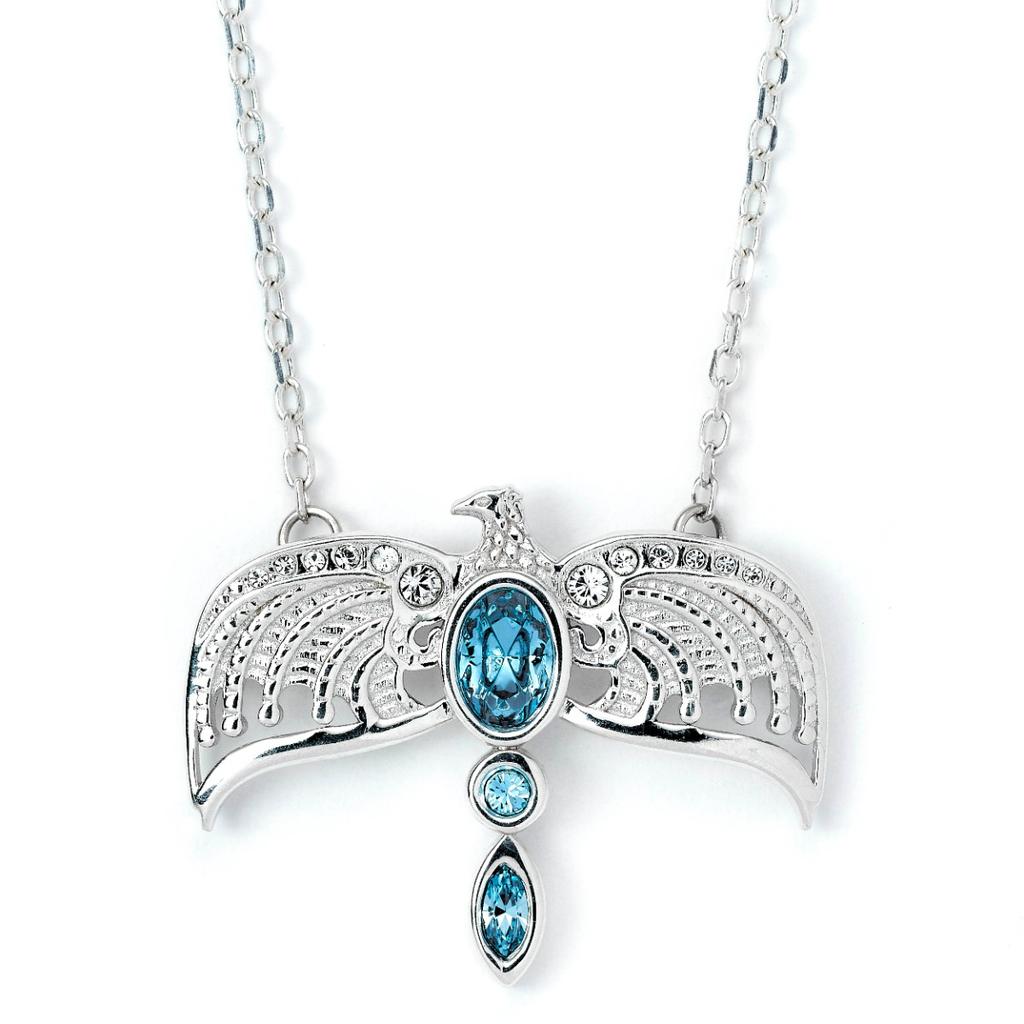 Harry Potter Sterling Silver Diadem Necklace with Crystals