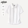 MJ STYLE Damen Polo-Kragen Kurzarm T-Shirt