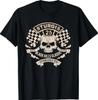 Sturgis 2025 Black Hills Rally Retro Vintage Totenkopf Fahnen T-Shirt