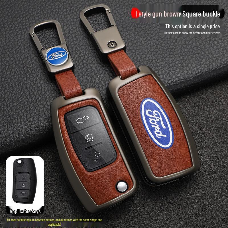 Key Case Cover Shell for Ford Fiesta, Focus (2009-2014), and 17 Years Ecosport Models