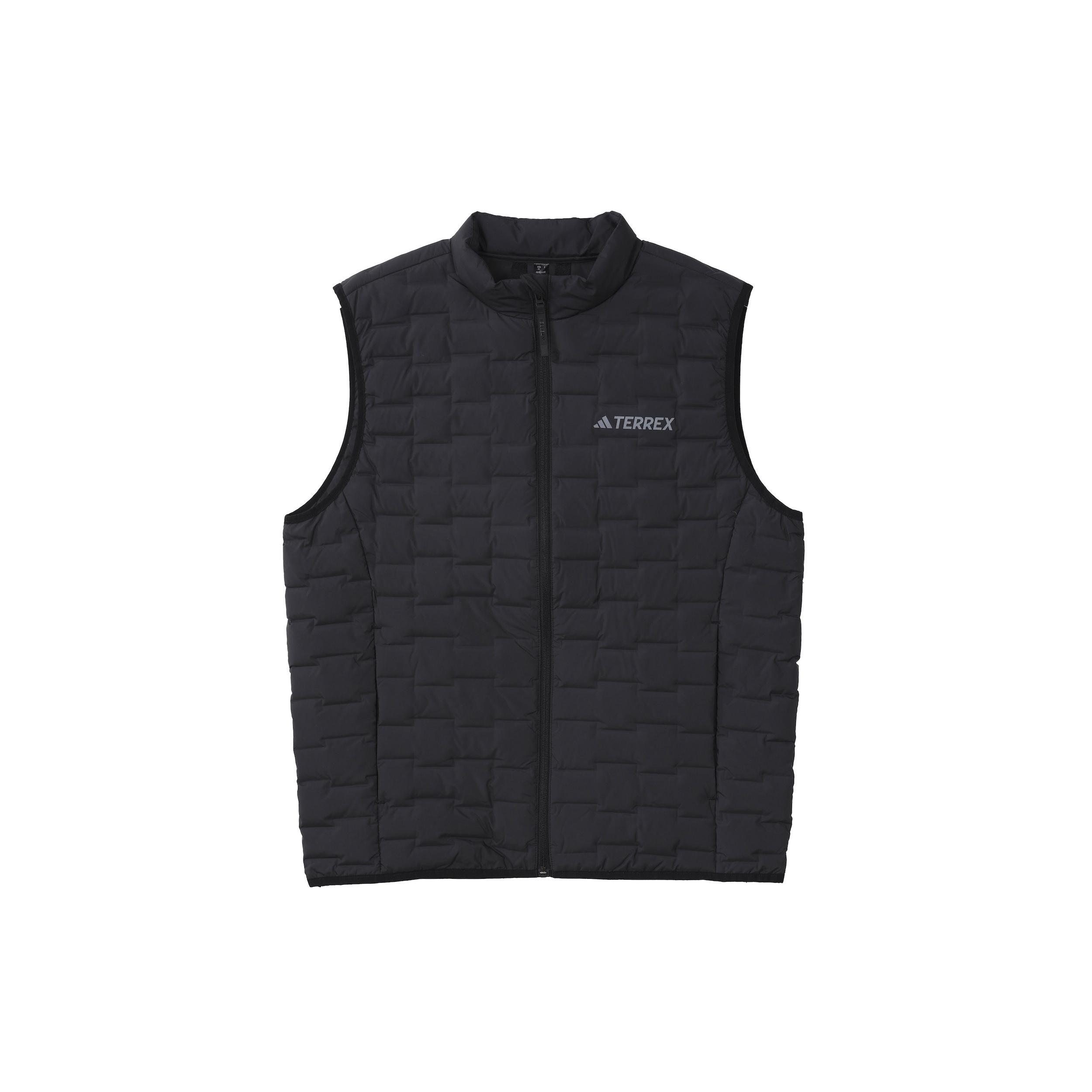 adidas Lightweight Goose Down Woven Baffle Vest Black Men s IT8695 XXL