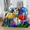 Cartoon Anime Inuyasha Throws Blanket for Sofa Bedding Couch Hiking Picnic Super Soft Cute kawaii Flannel Blanket birthday gift