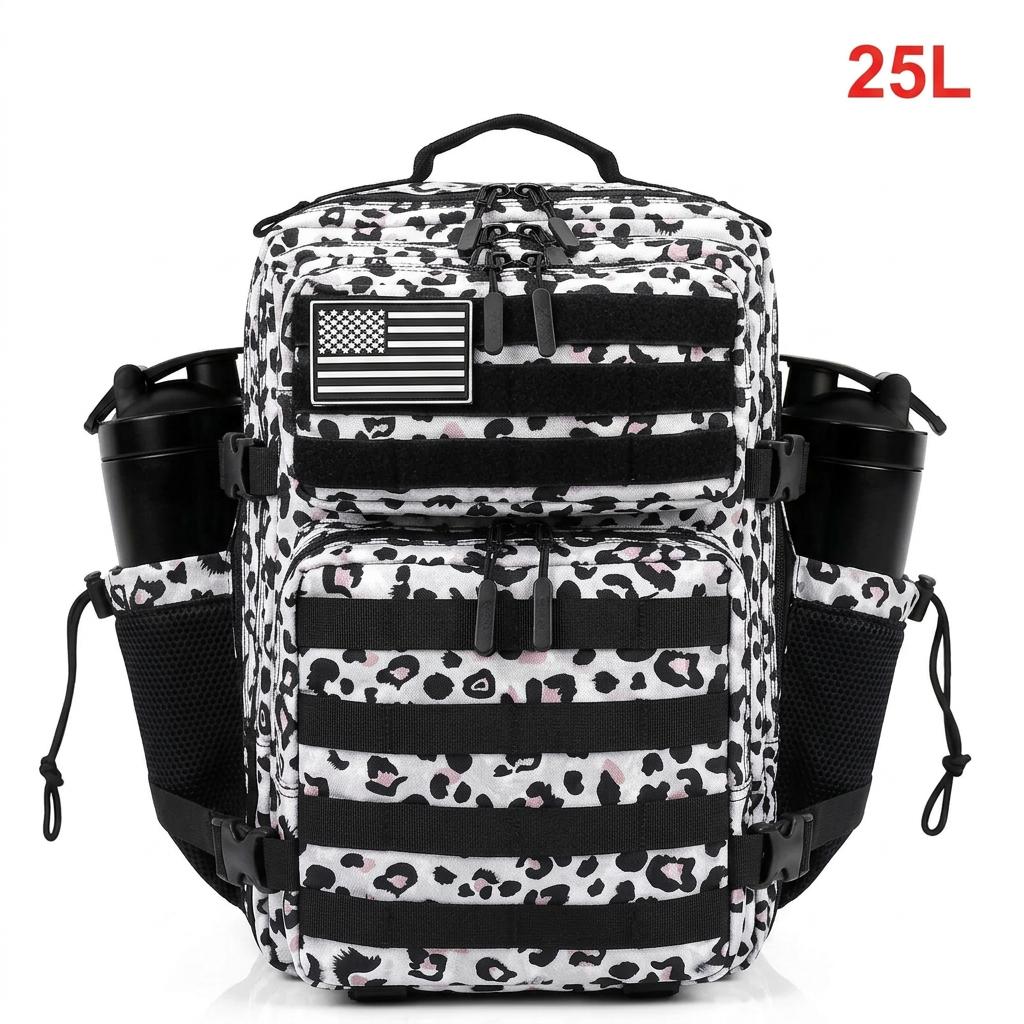 25L Tactical Backpack for Women Outdoor Travel Hiking Bug Out Bag Weekend Exercise Athletics Gym Rucksack with Dual Cup Holder