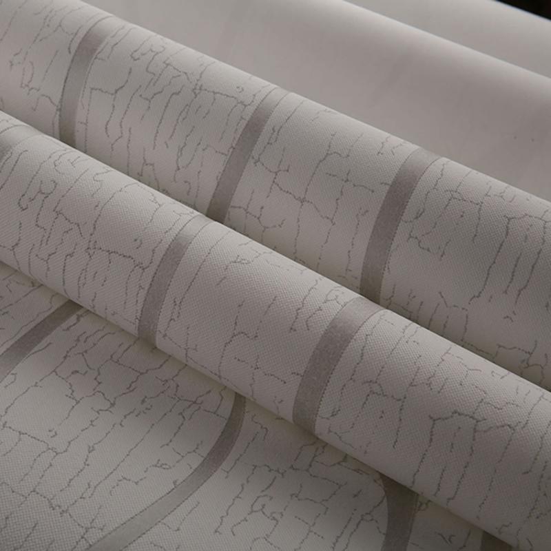 3D non-woven waterproof and moisture-proof wallpaper curve stripes thickened wall sticker 53cm style modern bedroom background