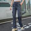 American Overalls Ladies's Summer Thin Section High Waist Wide Leg Quick-drying Sports Pants Straight Paratrooper Pants Ladies