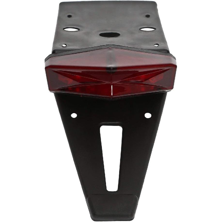 Rear Fender Mount Red LED Tail Light Brake Lamp Turn Signals License Plate Light for Custom Off-Road Motorcycle Dirt Bike