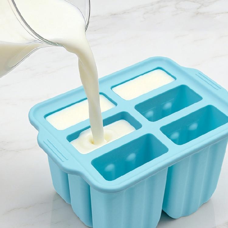 Nontoxic Silicone Ice Lolly Maker Mould 6 Cavity Popsicles Molds For Kids Party Supplies And Homemades Freezing Treats