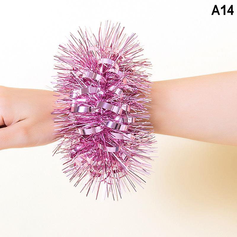 2Pcs Kids Game Pom Poms Apply To Sports Game 27 Styles Practical Cheerleading Cheering Flower Ball Sports Games Bracelet