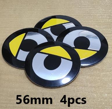 56mm Modified Wheel Center Hubcap Badge Sticker for BRABUS Smart #1 #3 #5 W213 W204 W205 W464 G63 G65 G500 G350 W210 W211 W220
