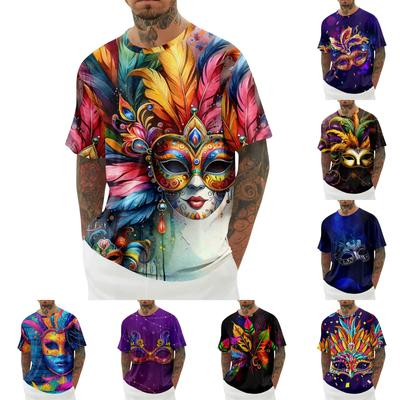 Men's T-shirt, Loose Casual Short Sleeved Top, Men's Short Sleeved Top