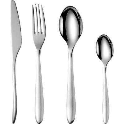 Cutlery Sets - ARTHUR MARTIN - AM0211 - 24 Pieces - Stainless Steel - Polished Mirror Finish