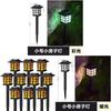 Solar Mini House Light With Waterproof Led For Garden Lawn Decor