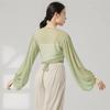 Long Sleeve Classical Dance Tops Soft Fabric Dance Performance Costume Dance Top  Dance Training