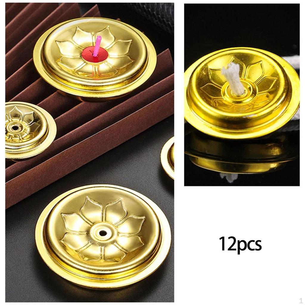 12 Pieces Floating Candle Centering Device Accessories Discs for Cups Buddhist