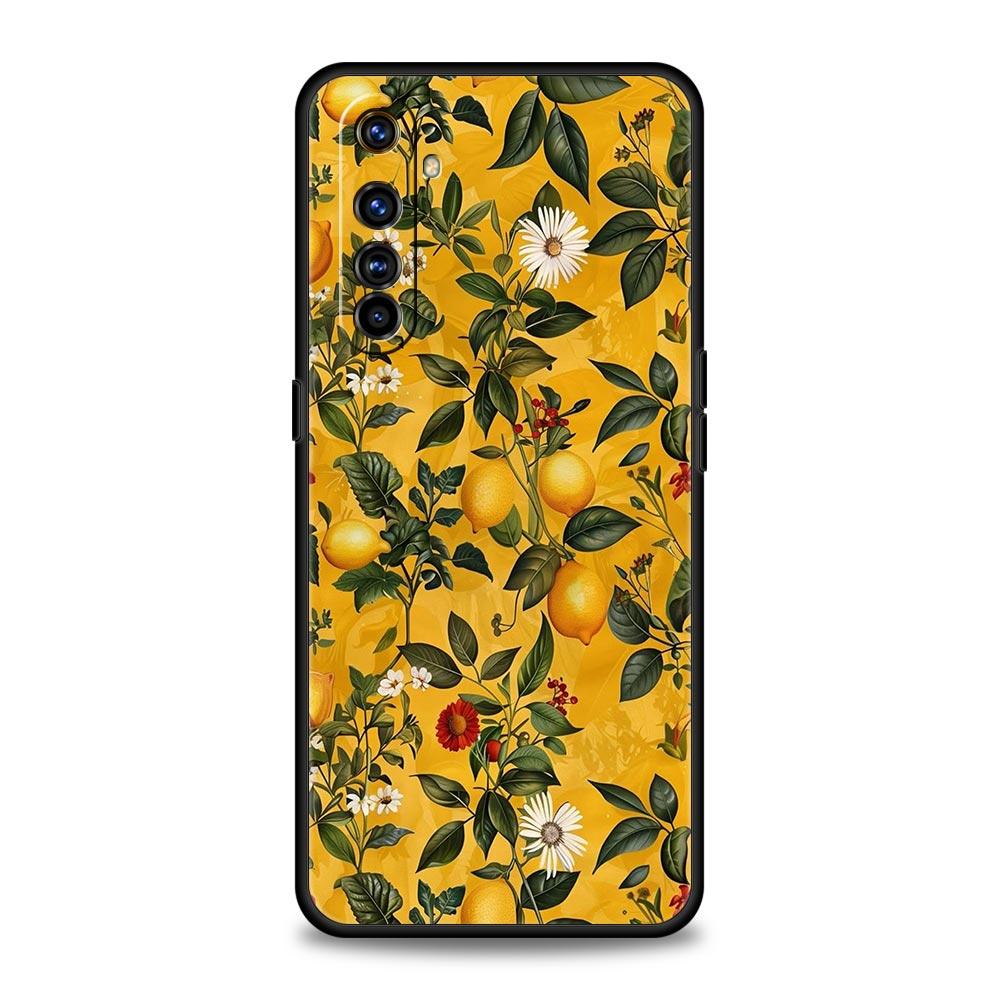 Abstract Plants Flower Soft TPU For Realme 13 12 11 10 9 Pro Plus GT3 GT2 C21 C25 C35 C53 C55 C67 Pro 5G Phone Case Cover Fundas