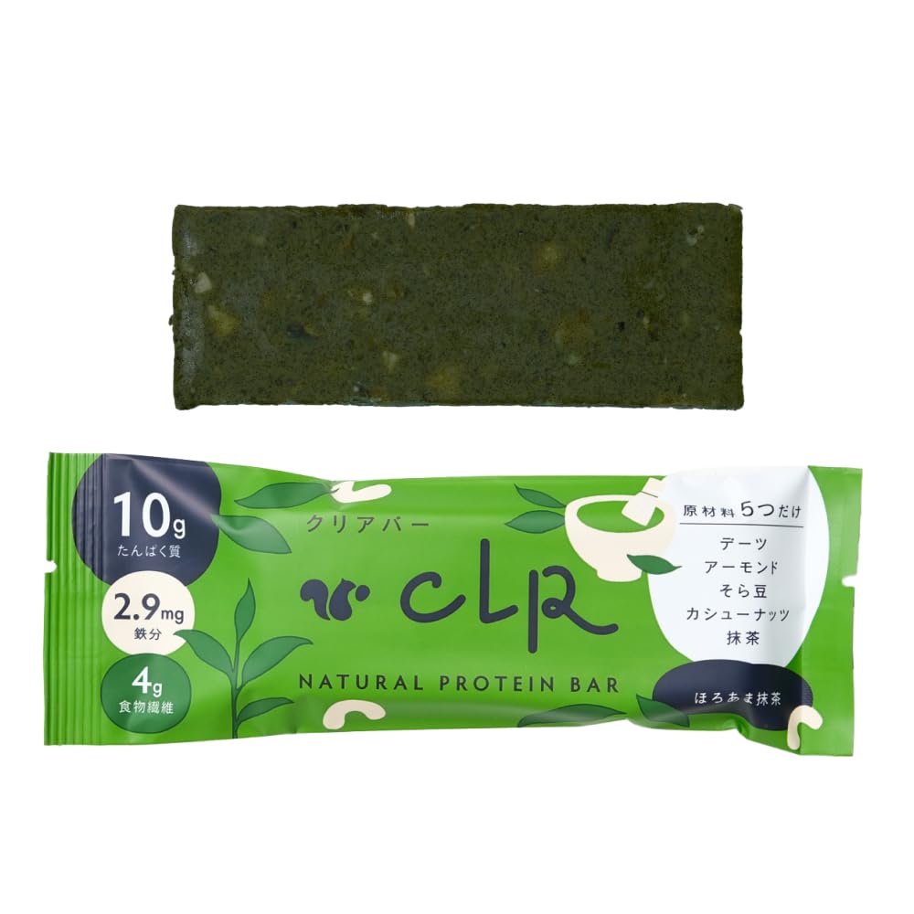 

Snack Me Premium Protein Bar CLR BAR Clear Bar Vegan No Added Sugar Diet Fasting Bar Gluten-Free (10 bars, Matcha)