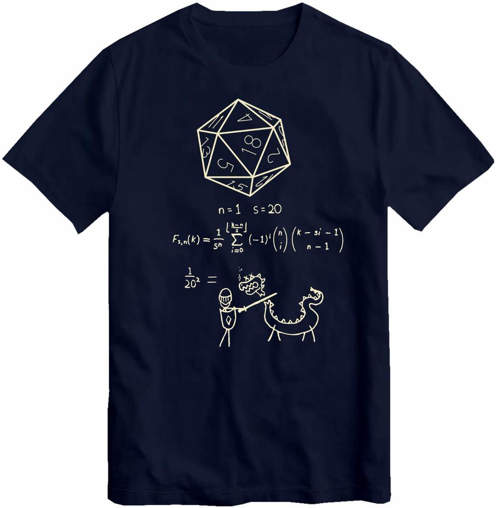 Funny The Science of 20 Sided Dice DnD D20 Meme T Shirts Meme Gen Z Alpha Tee Women Unisex Cotton Summer Oversized Brain Rot Humor