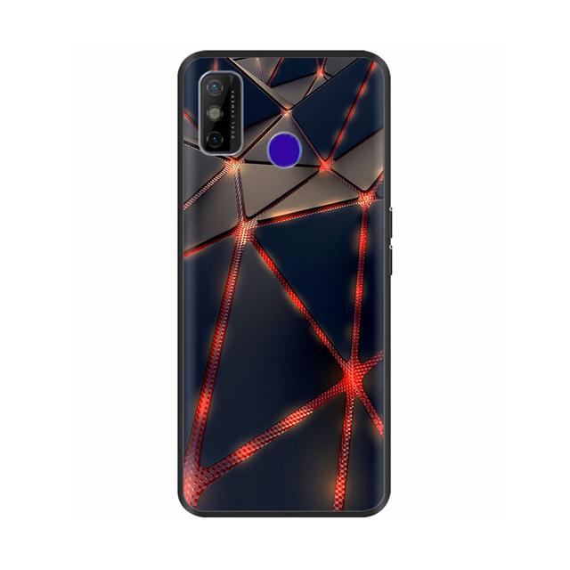 Pentru Tecno Spark 6 Go Husă pentru telefon Husa din silicon moale de desene animate pentru Tecno Spark 6 Go Spark6 Go Negru Tpu Bara de protecție drăguță de desene animate