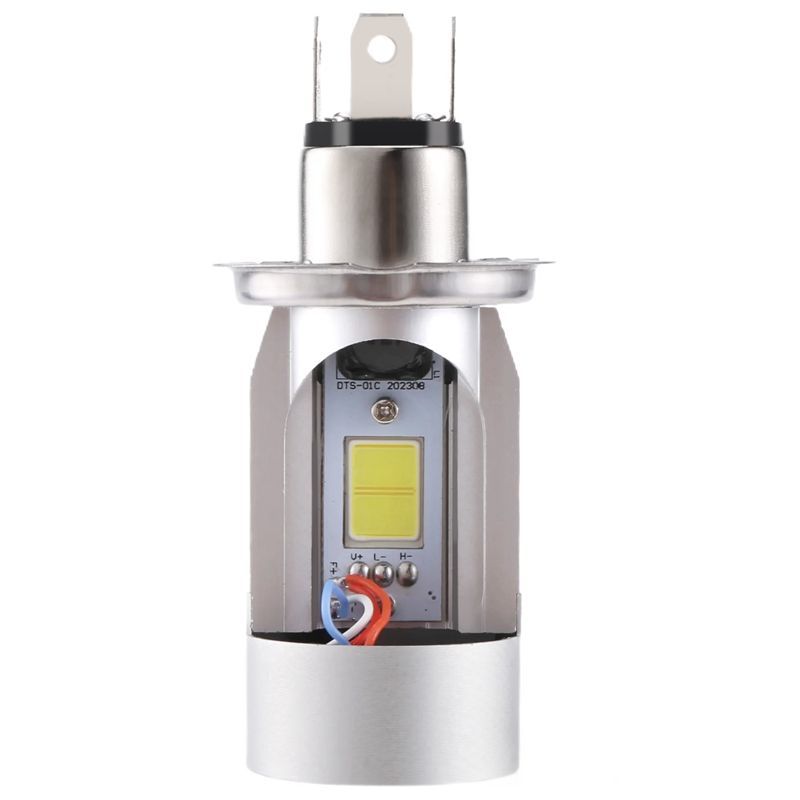 Precise H4 LED Headlight Bulb Motorcycle Hi/Lo With Angel Eye Daytime Running Light 25W 3000LM Super Bright 6000K