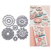 Round Flowers Metal Cutting Dies Templates Molds Embossing Stencils Die Cuts for Scrapbooking Cards Making Decorations