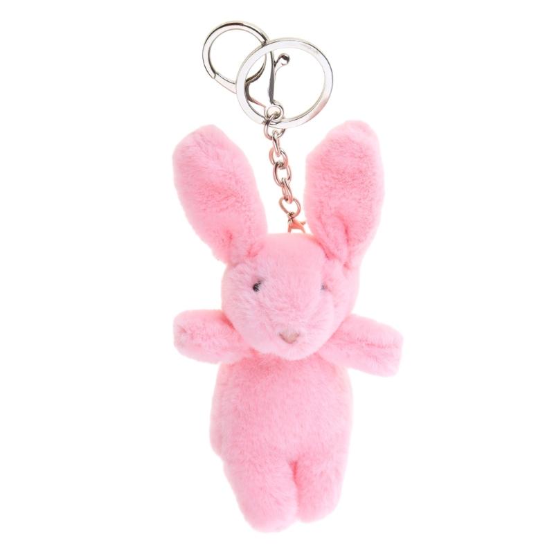 Niedlicher Schlüsselanhänger mit Kaninchen-Cartoon-Motiv, Anhänger für Damentaschen, Geldbörsen und Geldbörsen, lustiges und einzigartiges Accessoire für Handytaschen und Schlüssel