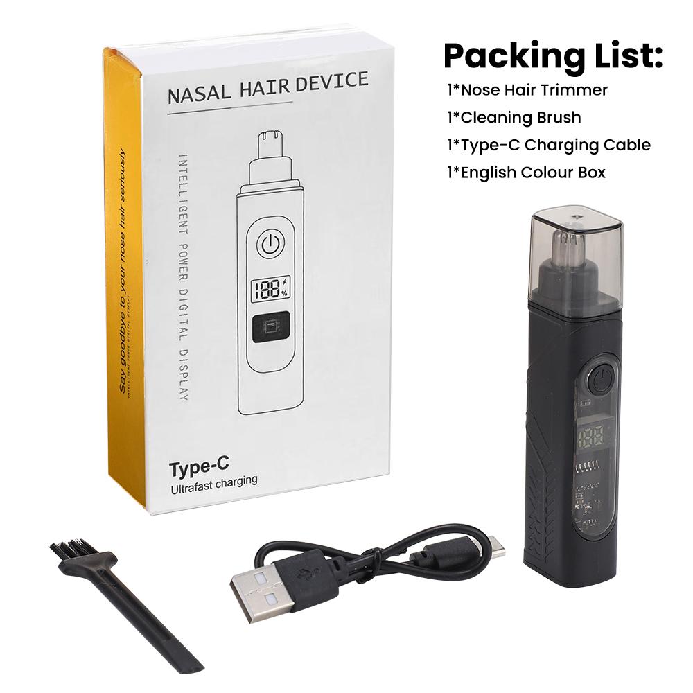 

Мини Электрический Триммер для Волос в Носу Перезаряжаемая Бритва для Волос в Ушах и Носу Безболезненный Триммер для Волос на Лице Влажная и Сухая Стрижка