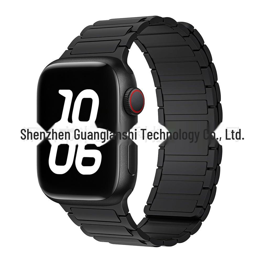 „Curea de culoare contrastantă din silicon magnetic S9 pentru Apple Watch Series 5-9”