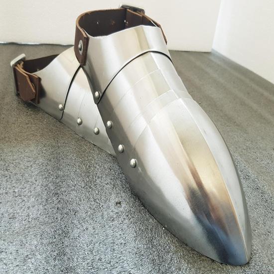 Mittelalterlicher Stahlsabaton mit Schuhen Kombi Paar Rüstung für Cosplay, Sca, Larp, Kampfstiefel Paar Rüstung Bestes Geschenk für Weihnachten, Neujahr