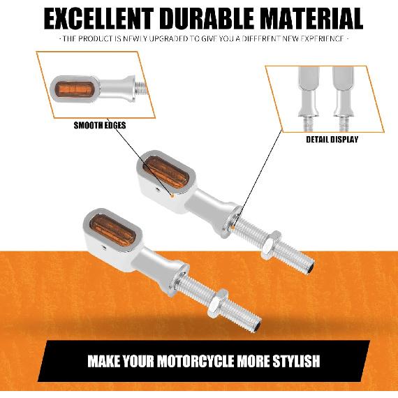 Motorcycle LED Turn Signal Light Running Rear Indicators Mini Lights Fit for Harley Touring Road King Street Gilde Electra Glide Softail Dyna