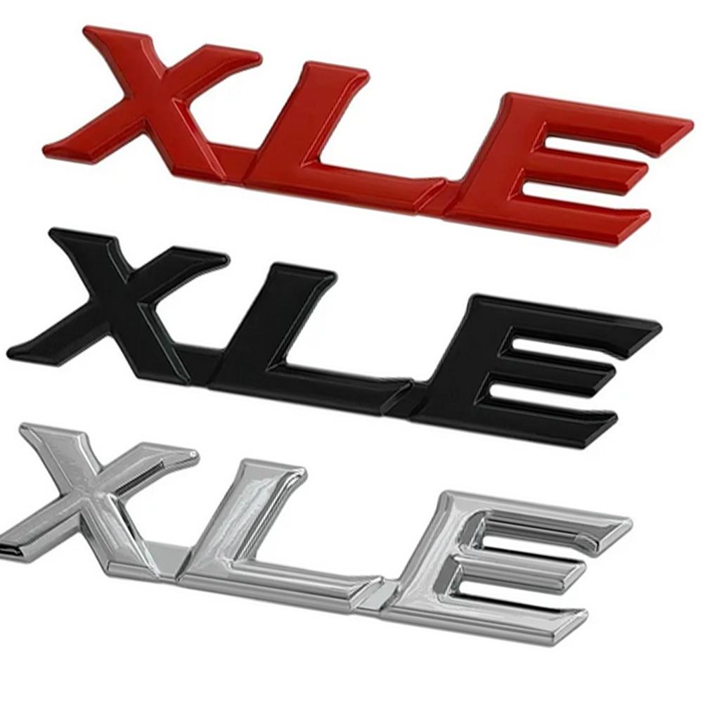 3D XLE Metal Logo For RAV4 Premium Avalon Highlander KOUYS6 Corolla Camry XLE Trunk Logo Badge Letters Sticker Accessory
