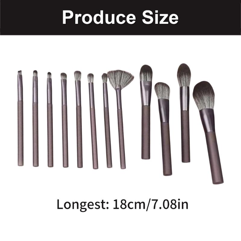 Makeup Brush Set 12 Pcs Synthetic Liquid Makeup Powder Concealers Eyeshadow Blush Makeup Brushes Make Up Brushes Kit