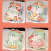 Double Printed Cartoon Face Year Of The Snake Throw Pillow Mascot Toy Cushion