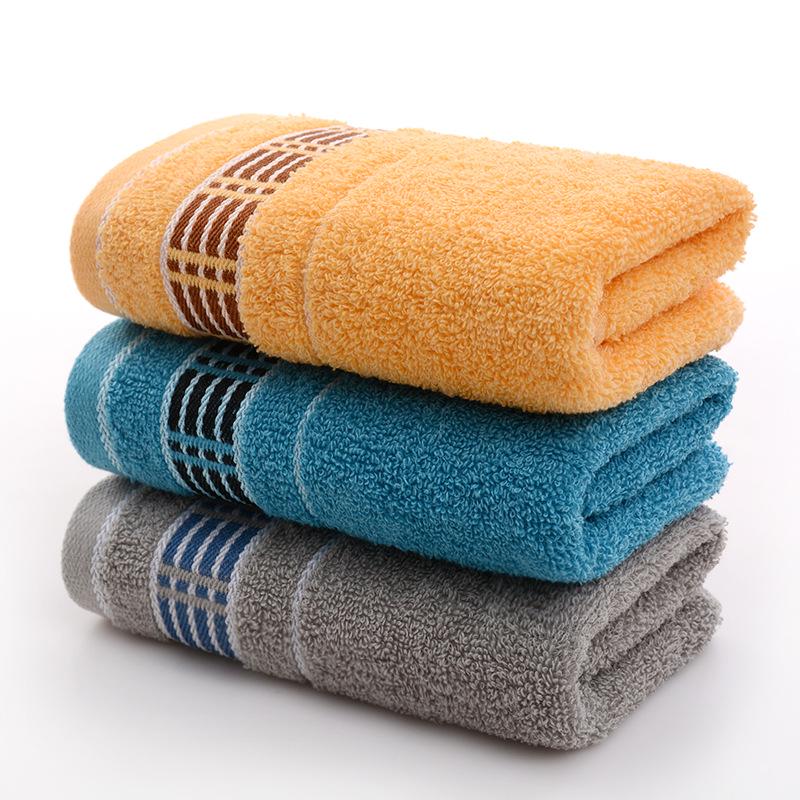 Cotton Gold Thread Face Towel - Wedding Gift & Daily Necessity, Soft & Absorbent