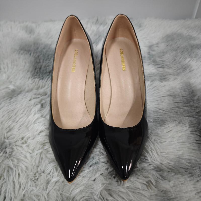 Sexy Stiletto-Pumps mit spitzer Zehenpartie aus Lackleder für Damen, Rot, Büro-Hochzeitsschuhe