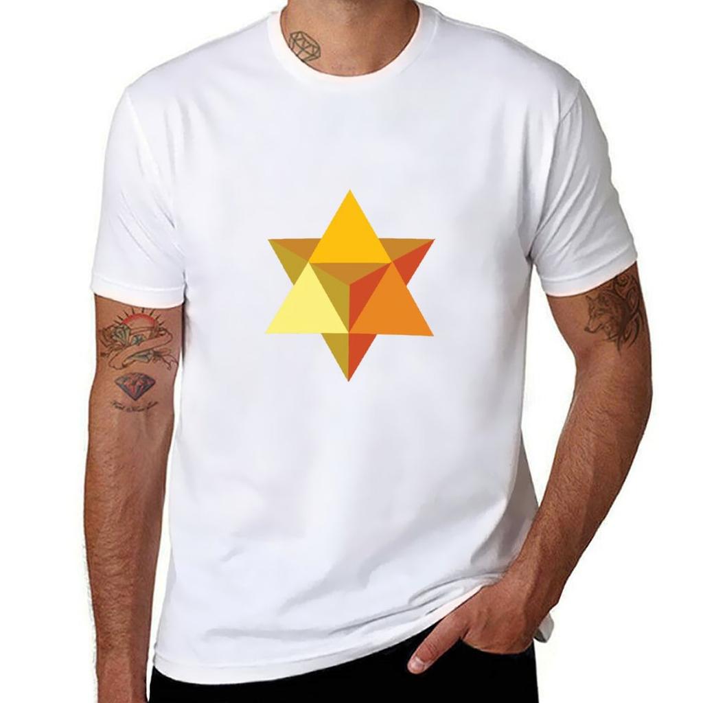 Star Tetrahedron (Merkaba) Tshirt Outdoor Work Short Sleeve Top