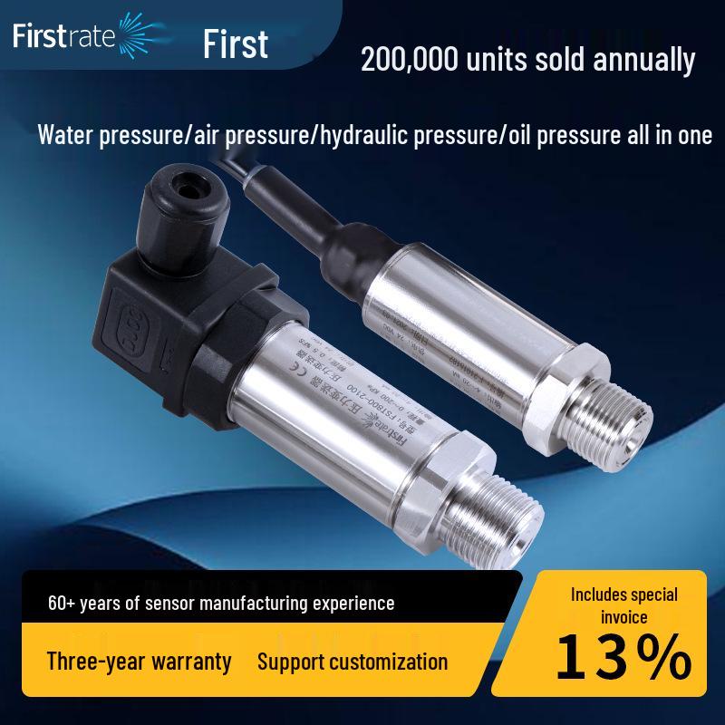 Explosion-Proof Silicon Pressure Sensor with Digital Display, 4-20mA: Ideal for Water, Hydraulic Oil, and Air Pressure Monitoring Diffusion Silicon Core [I²C Output]