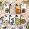 Art W-Wood G-Grain Natural Phone Case For iPhone 17,16,15,14,13,12,11 Plus,Pro Max,XS,Soft Silicone Black Cover