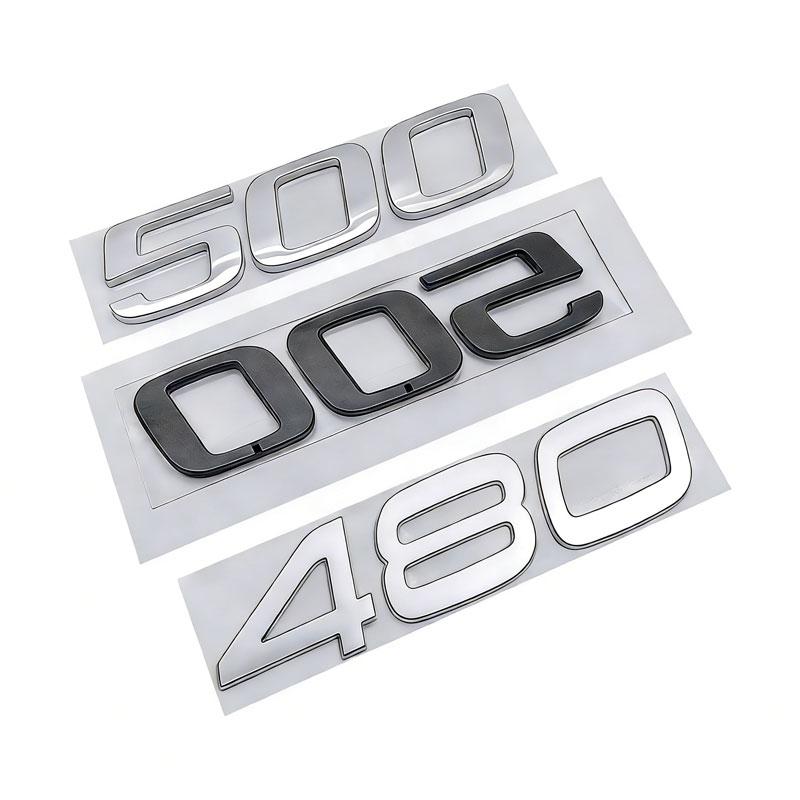 480 500 Big Digital Mark Car Stickers for Volvo Truck National Five Door Label Number Car Accessories Rear Trunk Refit Emblem