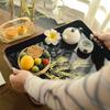 Japanese Lacquer Rectangular Tray Commercial Catering Luxury High-end Home Tea Tray Modern Stylish