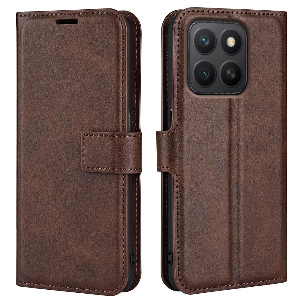 For Honor X8c 4G Stand Case Anti-Scratch Calf Texture Leather Phone Cover