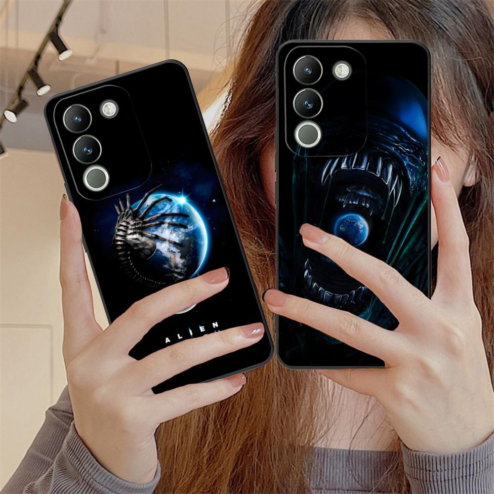 Alien Earth Mobile Cell Phone Case for VIVO Y77 76 75 74 73 72 58 56 55 51 50 38 36 Y19 Y18 Y03 Y01 5G Colorful Printing Cover