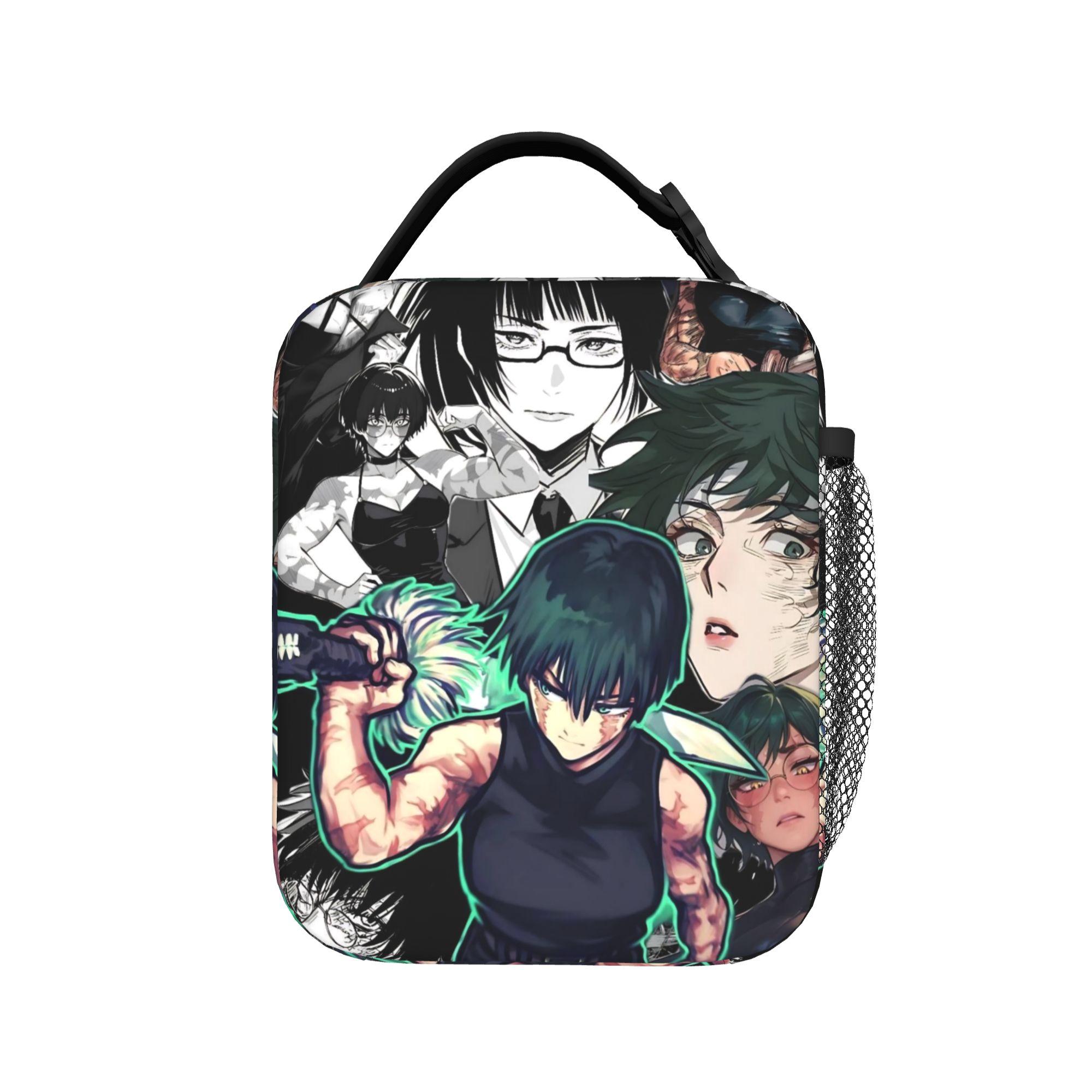 Sac à lunch isotherme Ryomen Sukuna Sac isotherme Réutilisable, Contenant à lunch Anime Jujutsu Kaisen Sac fourre-tout portable Boîte à lunch Pochette Bento One Size