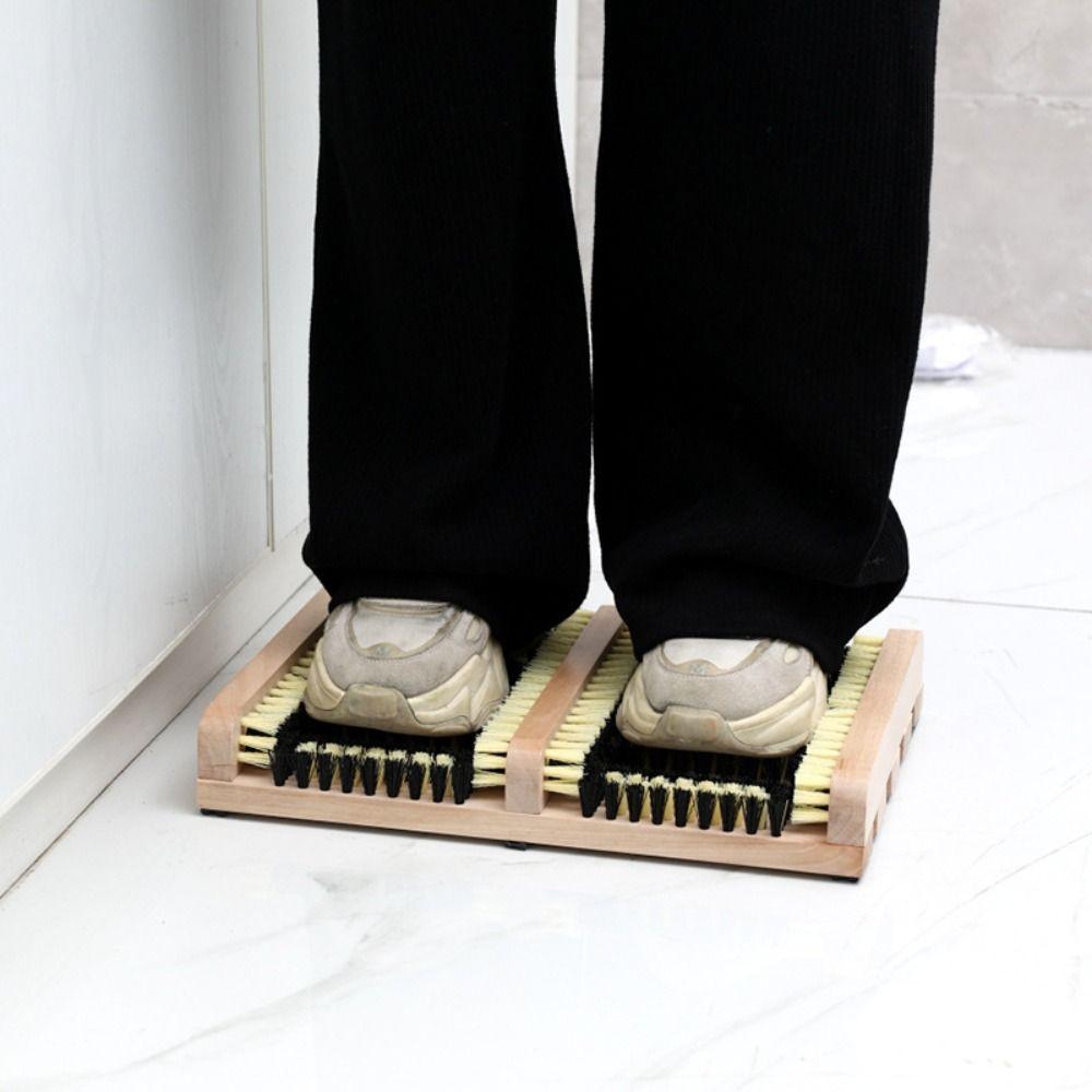 All-Weather Outdoor Shoe Cleaning Brush Durable Nylon Bristles Patio Shoe Brush Multifunctional Portable Shoe Mud Removal Brush