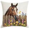 Spring Farm Animal Cow Rabbit Dog Pillowcase Home Decoration Balcony Cushion Decoration Pastoral