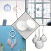 50 Piece Mini Transparent Ceiling Hooks - Easy to Install, Self-Adhesive and Traceless for DIY Decorations, Parties, Christmas